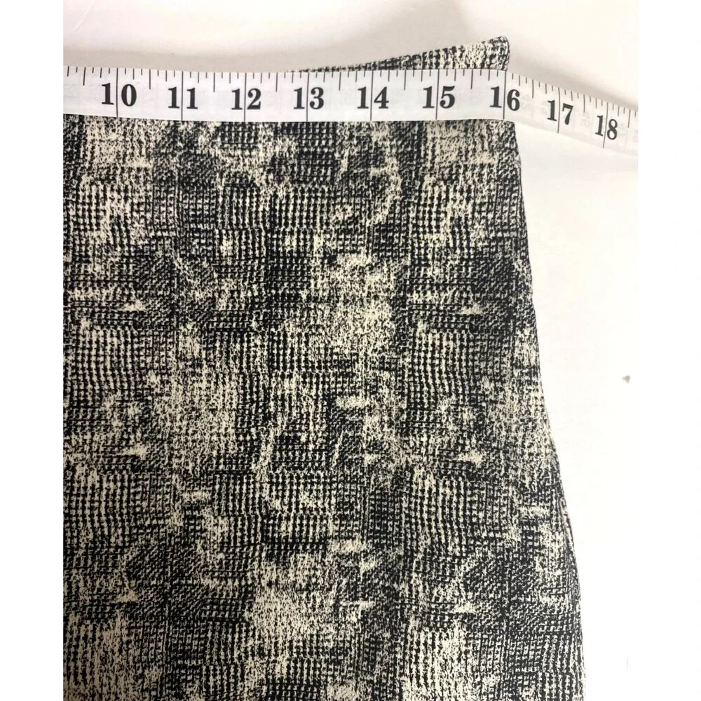 MM LaFleur New York Noho Crackle Pencil Skirt Size 8 Lined Black White NWT